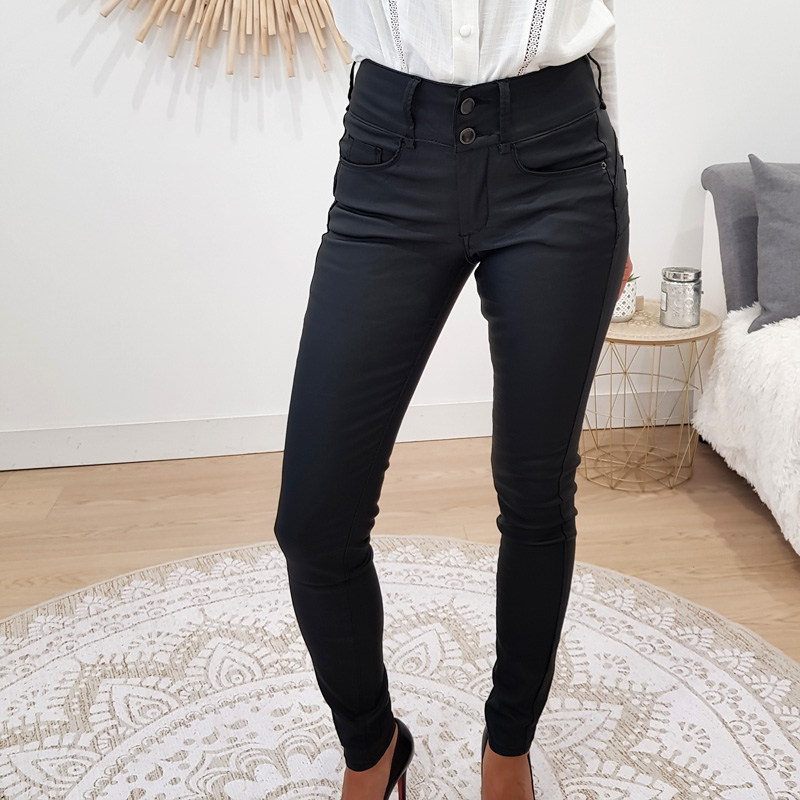 Tiffosi simili Double-up 346 skinny (Taille : 44 (XXL) - Couleur : noir)