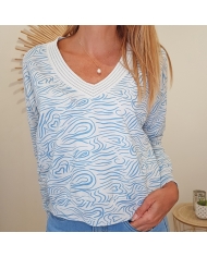 Sweat Mollie bleu Tropéziennes