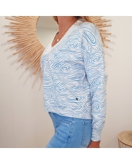 Sweat Mollie bleu Tropéziennes