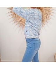 Sweat Mollie bleu Tropéziennes