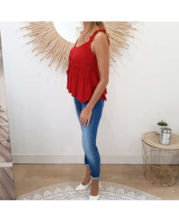 Top kamila Tiffosi rouge