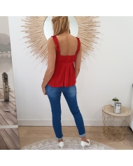 Top kamila Tiffosi rouge