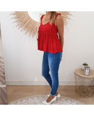 Top kamila Tiffosi rouge