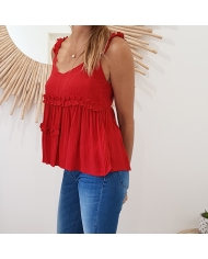 Top kamila Tiffosi rouge