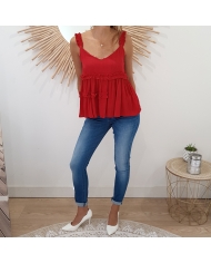 Top kamila Tiffosi rouge