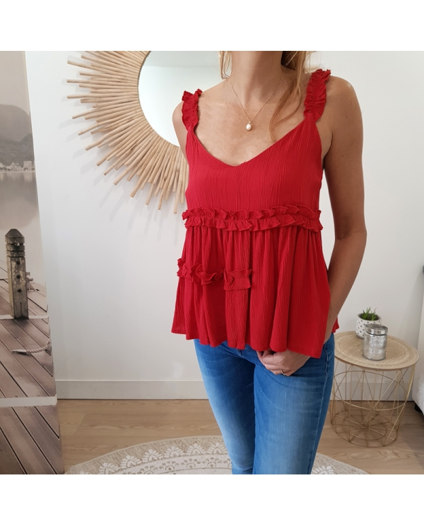 Top kamila Tiffosi rouge