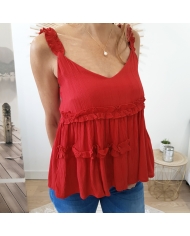 Top kamila Tiffosi rouge