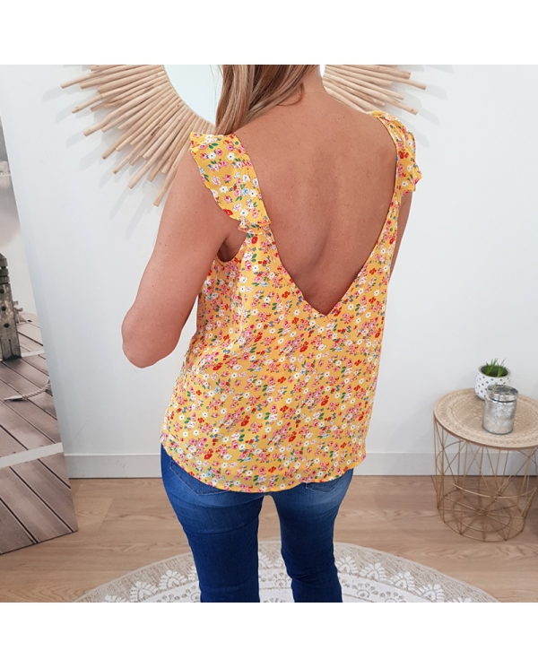 Top Alexandrine jaune