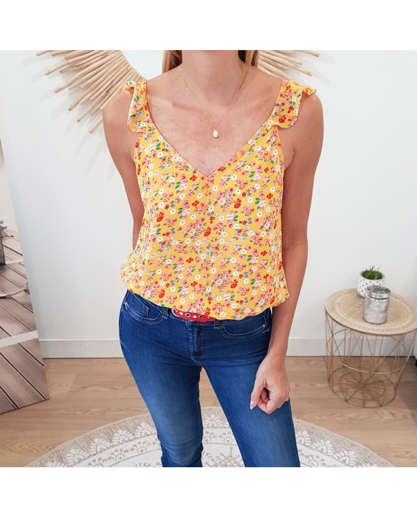 Top Alexandrine jaune