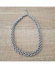 Collier Acier Lisa Argenté
