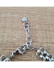 Collier Acier Lisa Argenté