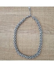 Collier Acier Lisa Argenté