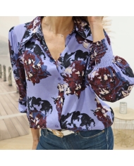 Chemisier Kaninna violet