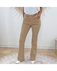Jean Célia Garcia beige longueur 32