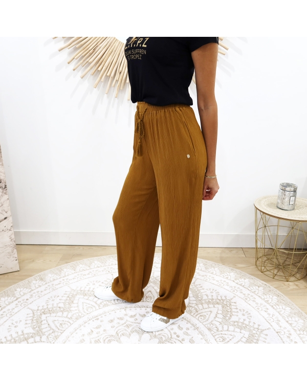Pantalon Java camel Les Tropéziènnes