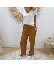 Pantalon Java camel Les Tropéziènnes