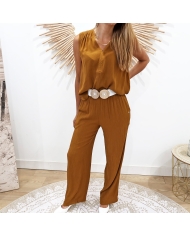 Pantalon Java camel Les Tropéziènnes