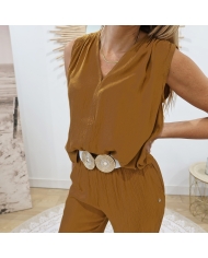 Pantalon Java camel Les Tropéziènnes