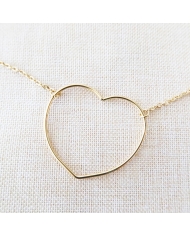 Bracelet coeur acier doré