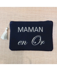 Pochette Maman en or