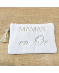 Pochette Maman en or