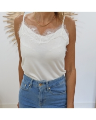 Top caraco Off white écru