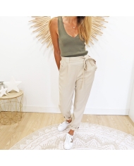 Pantalon Emilia beige