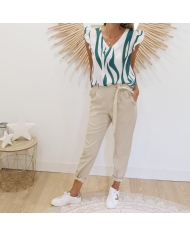 Pantalon Emilia beige