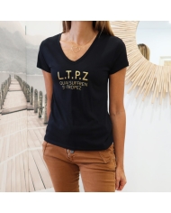 T-shirt Cryosol noir Tropéziennes