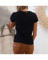 T-shirt Cryosol noir Tropéziennes