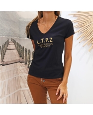 T-shirt Cryosol noir Tropéziennes