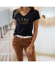 T-shirt Cryosol noir Tropéziennes