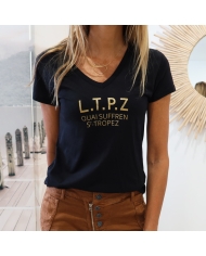 T-shirt Cryosol noir Tropéziennes