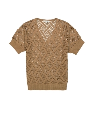 Top maille Golden Brown