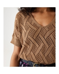 Top maille Golden Brown
