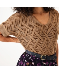 Top maille Golden Brown