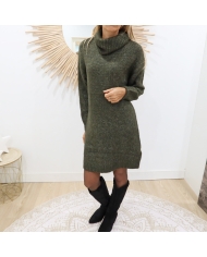 Robe Pull Kaaioma KAFEE kaki(jusqu'au 44)