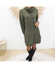 Robe Pull Kaaioma KAFEE kaki(jusqu'au 44)
