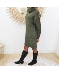 Robe Pull Kaaioma KAFEE kaki(jusqu'au 44)