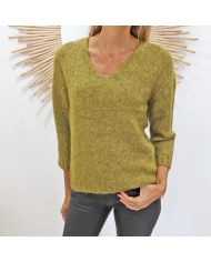 Pull Kalioma vert KAFFE