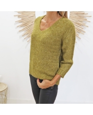 Pull Kalioma vert KAFFE