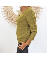 Pull Kalioma vert KAFFE