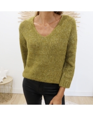 Pull Kalioma vert KAFFE