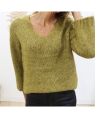 Pull Kalioma vert KAFFE