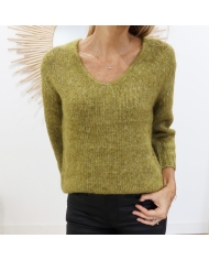 Pull Kalioma vert KAFFE