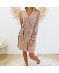 Robe Gaelle taupe
