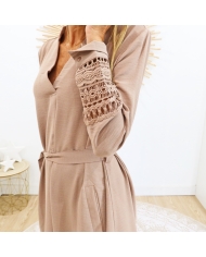 Robe Gaelle taupe