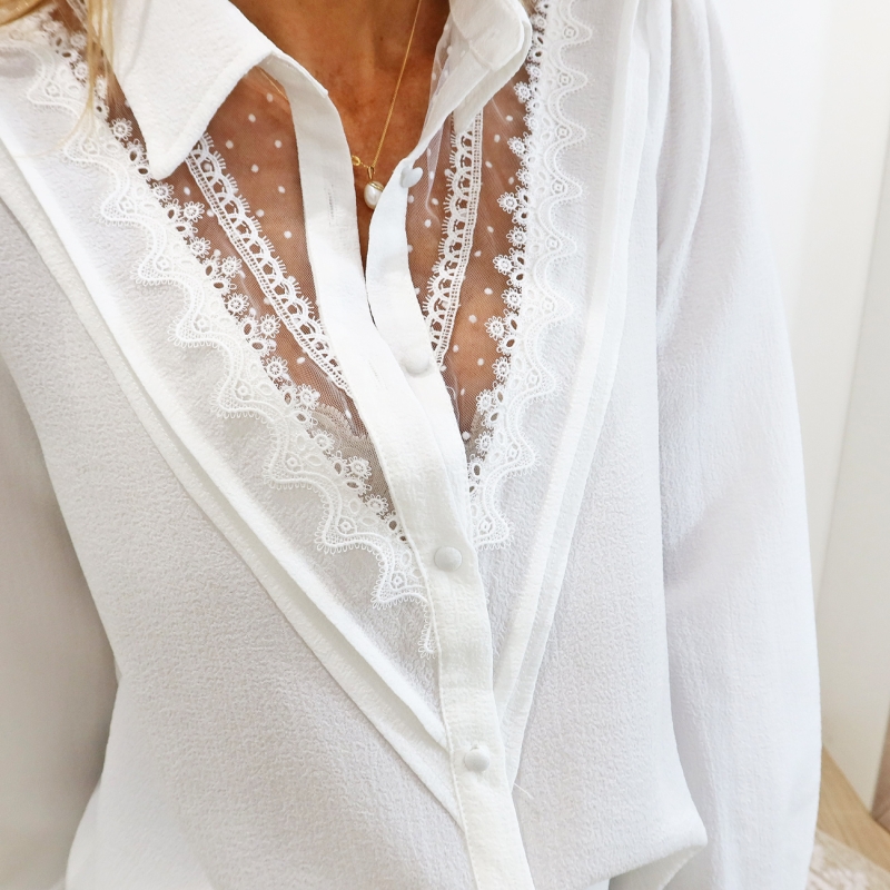 Chemisier Constance Blanc