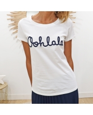T-shirt Ohlala blc/marine