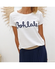 T-shirt Ohlala blc/marine